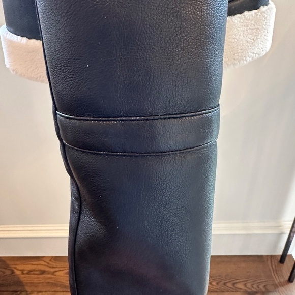 Stand Studio Cropped Black Lorelle Faux Shearling & Leather Jacket/ SMALL/*MINT - Picture 11 of 16